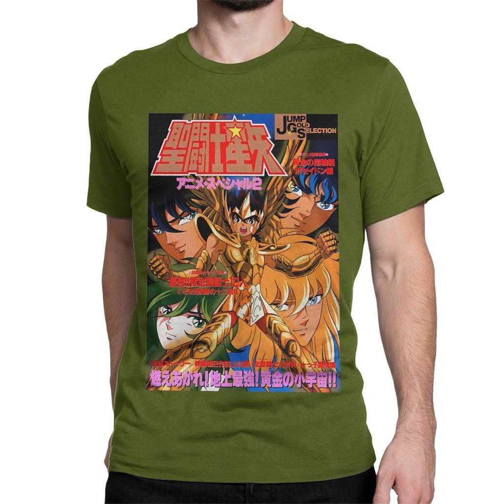 Men Women's Knights Of The Zodiac Anime T Shirt Saints Seiya 100% Cotton Clothing Short Sleeve Tee Shirt Plus Size T-Shirts