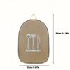 Portable Nylon Kitchenware Bag - Organize Utensils for Camping, BBQ & Travel.