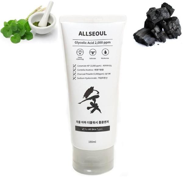 [OFJO36PO] Charcoal Aha Shika Pore Exfoliating Foam Face Oil (12108380) Charcoal AHA Foam Cleansing