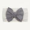Spring thin baby plain bow headscarf, children's soft and comfortable nylon headband, baby headband