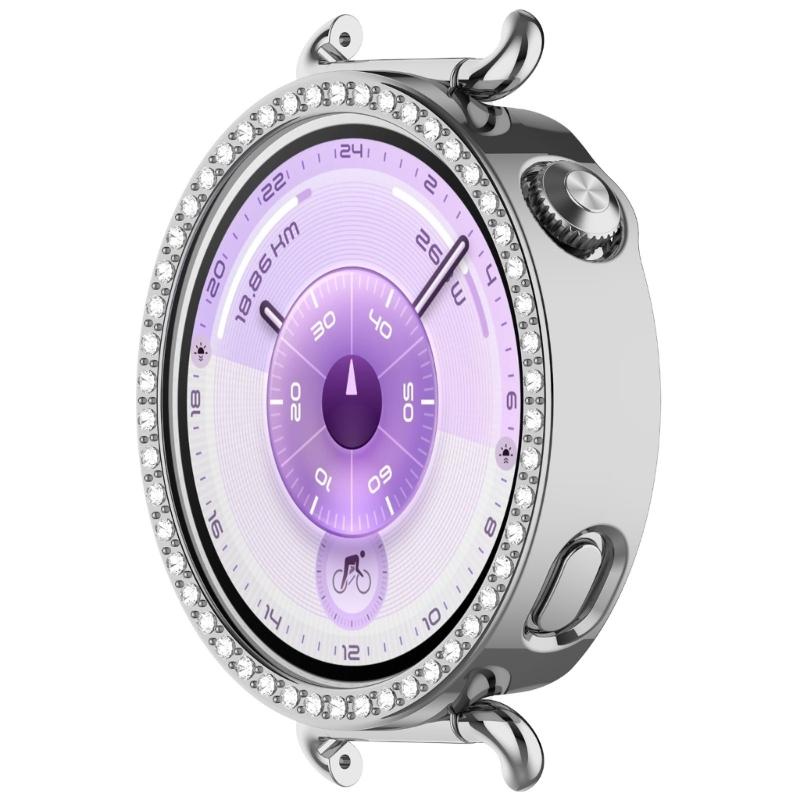 Scratch Resistant Watch Protective Case Frame for Watch GT6 41mm Smartwatch Hollowed Single Row Decorations