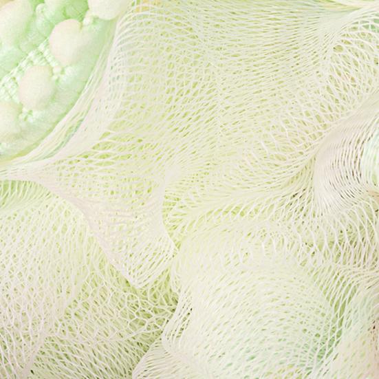 Bath Ball Soft Texture Bath Sponge with Tight Mesh Weave Rich Foam Gentle Exfoliating Puff High Absorbency Bath Sponge Bath Accessory