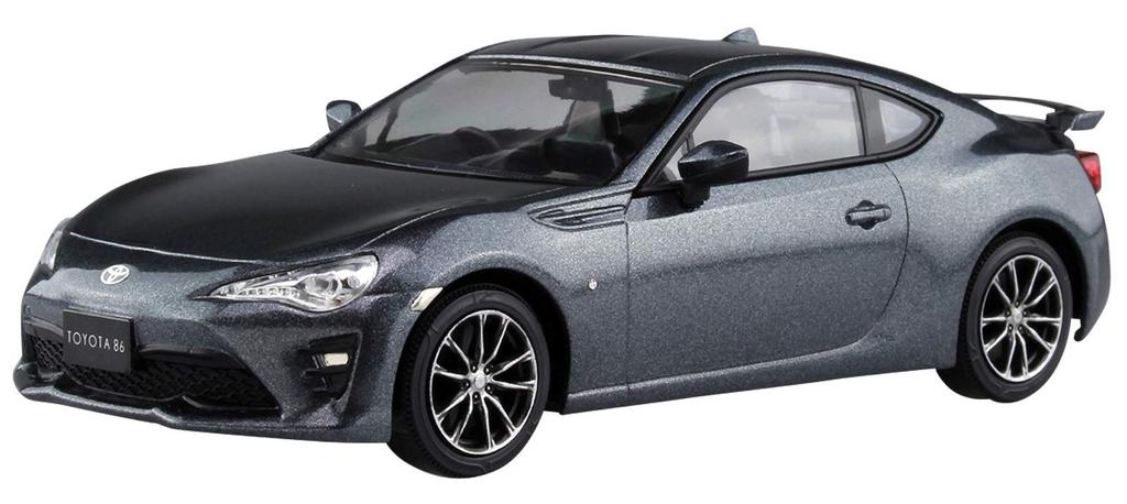 Aoshima Bunka Kyozai Skala The Snap Kit Serien Toyota 86 Mørkegrå Metallic Plastmodellsett 1/32 Forhåndsfarget 03-C
