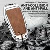 Interior Mouldings Zine Alloy Leather Car Key Case Shell Cover For Peugeot 308 408 508 2008 3008 4008 5008 Citroen C4L C6 C3-XR