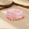 Boho Perlenarmband Instagram-inspiriert Nischenstil Farbblock-Stapelarmband-Set