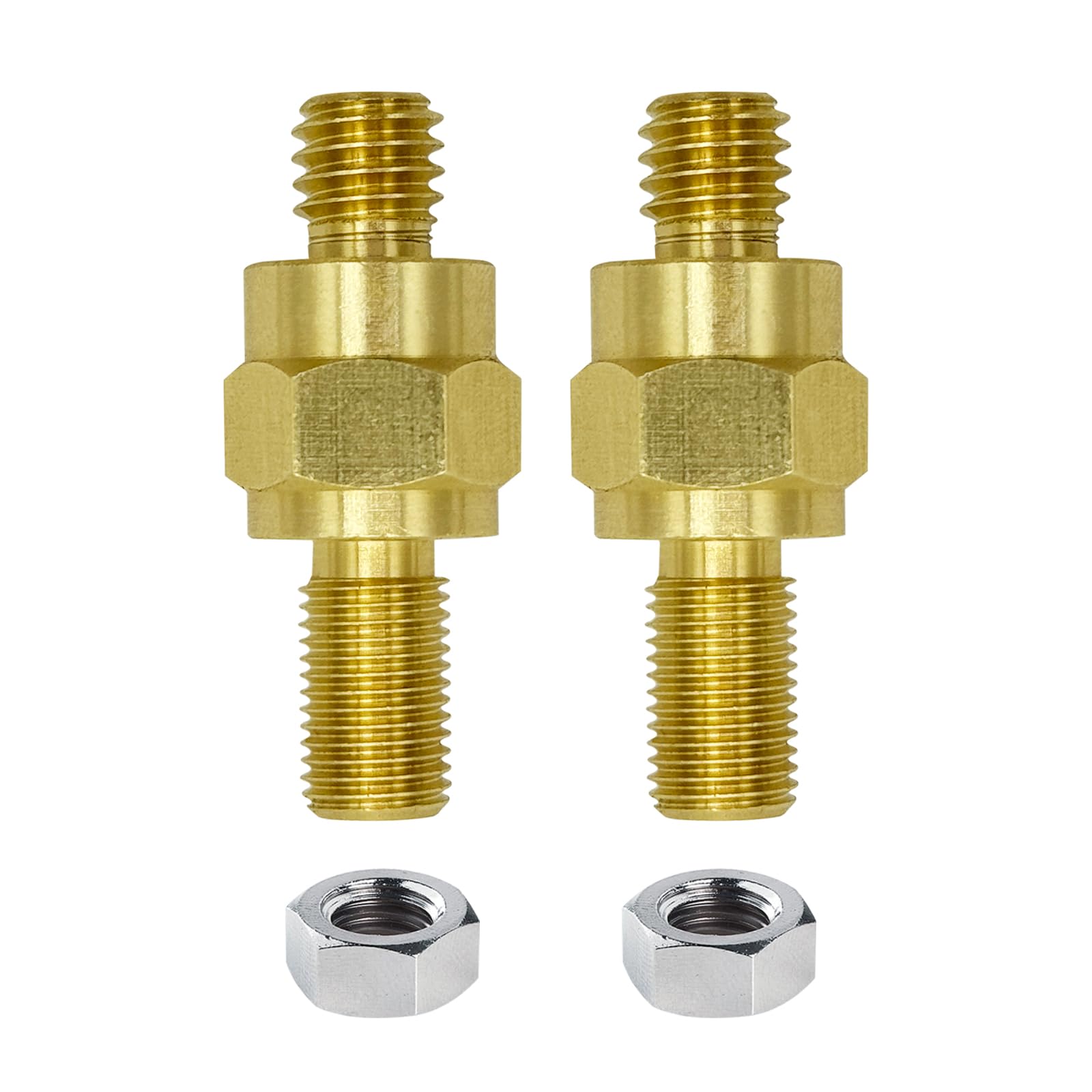 

Ampper 3/8 -16 and 3/8 -24 Brass Long Stud Side Post Terminal Bolts, Standard 2