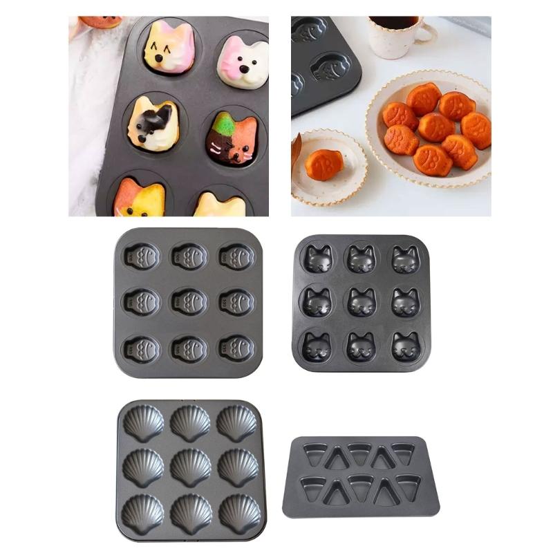 Carbon Steel Animal Mold Baking Pan For Even Heat Distribution Easy Cleaning Bakeware For Pastries Cookie
