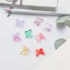 11x9,5mm 10pcs/saco contas de borboleta coloridas de vidro faça você mesmo pulseira colar brincos acessórios de joias