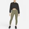 Nike Fleece-Lined Casual Sporty Short Pullover Sweatshirt Women Tops Black DM7281-010