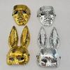 Glitter Masquerade Face Mask Mirror Surface Cosplay Costume Mask Punk Costume Mask  Cosplay Event