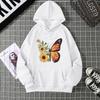 2025 autumn and winter fleece women's sweater threaded cuffs hem loose thermal hooded