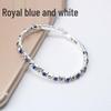 Trendy Multi-Color Diamond Single Row Elastic Bracelet for Women