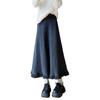 2025 Autumn/Winter High-Waisted Knit Pleated A-Line Skirt: Korean Style, Versatile, Casual, and Elegant.