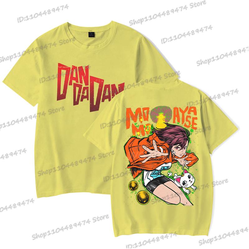 

Футболка Dandadan Momo Ayase Косплей Комикс Подарки Эксклюзивная Футболка Мужская Женская Мода Круглый Вырез Двусторонняя Dandadan Топы Футболки 3XL