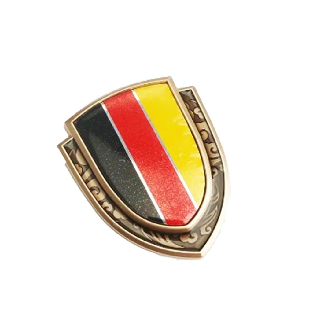 Metal German Flag Sticker Seal Decal Emblem Flag Tune Recommended