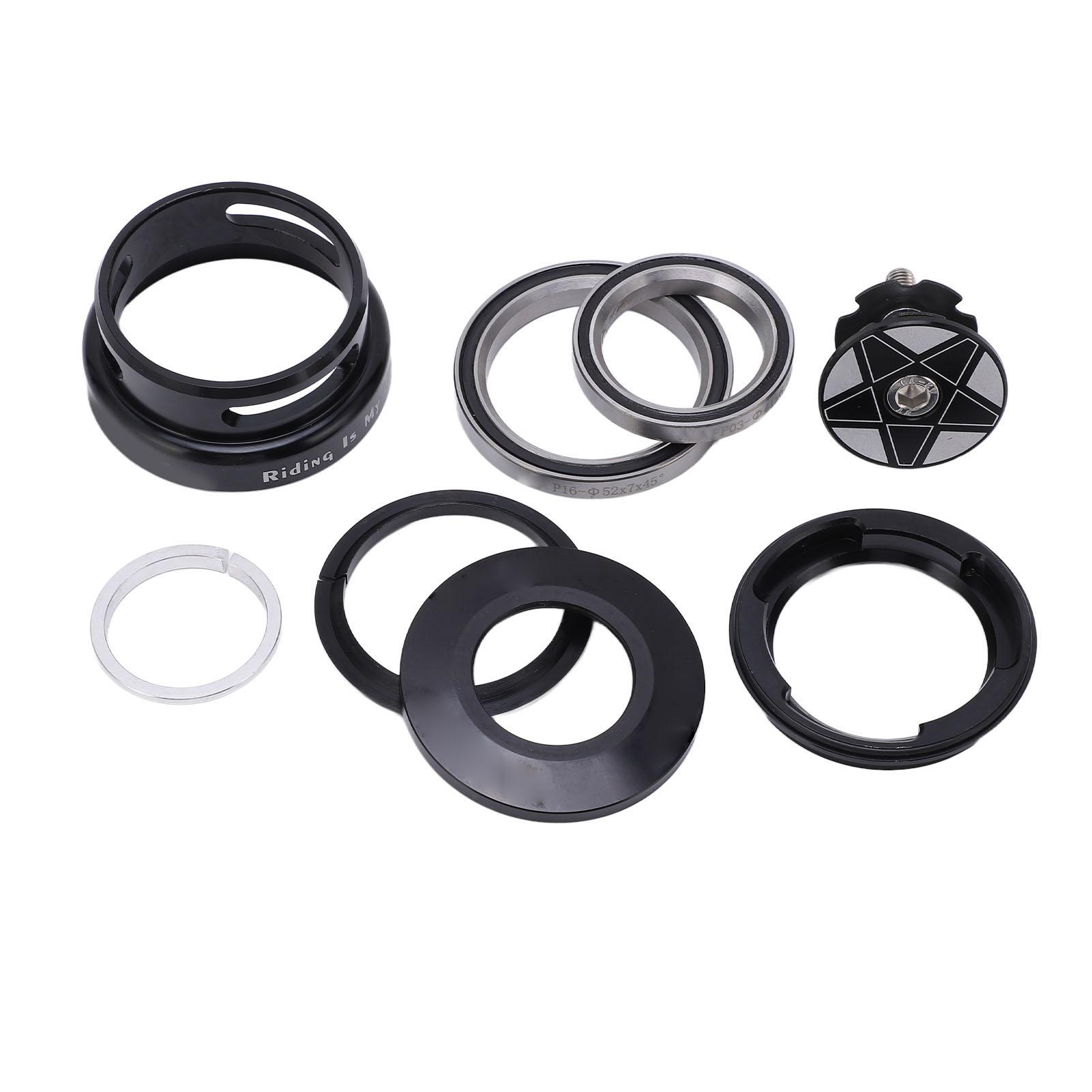 Mountain Bike Headset Double Bearing Good Sealing Waterproof Heavy Duty Headset Top Cover Bearings for 49.7mm Frame