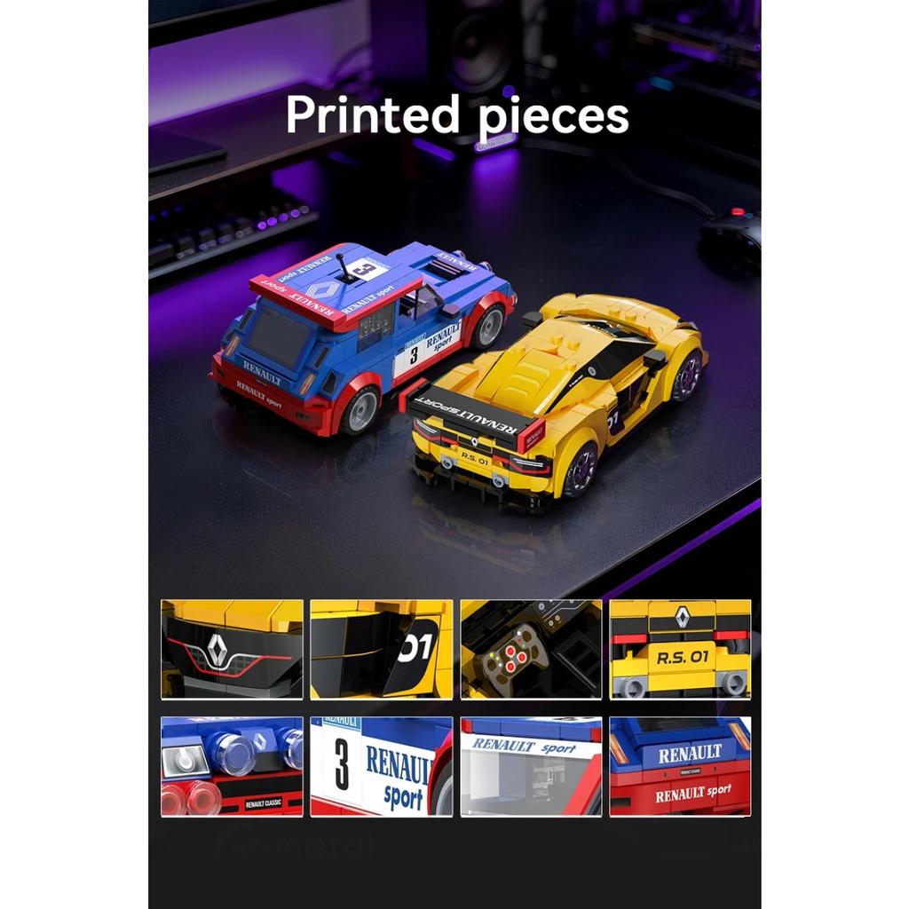 1/24 Building Block Car Set / Renault / Super Sports Car / Retro Car / Holiday Gift / Children's Toy
