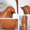Nordic Style Wooden Grain Bird Sculpture Minimalist Resin Statue Ornament for Home, Bedroom, Living Room Decoration