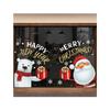 Christmas Decoration Window Glass Door Santa Claus Snowman Pattern Glass Door and Window Flower Sticker