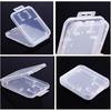 Clear Plastic Memory Card Case Compatible with SD SDHC SDXC Micro SD T-Flash Card (10 PCS)