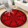 1PC Spider Web Office Round Area Rug, Mat Suitable For Office, Under Office Chairs Bedroom Living Room Home Decor, Room Deco