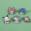 Kreativ Personlighet Sanrio Metallmärke Skal KT-katt Pacha Hund Melody Legeringsbrosch