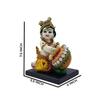 Baby Krishna Bal with Rakhi Pair Kishan Bal Gopal Maakhan Chor Makhan Chor Murti Idol Statue Sculpture