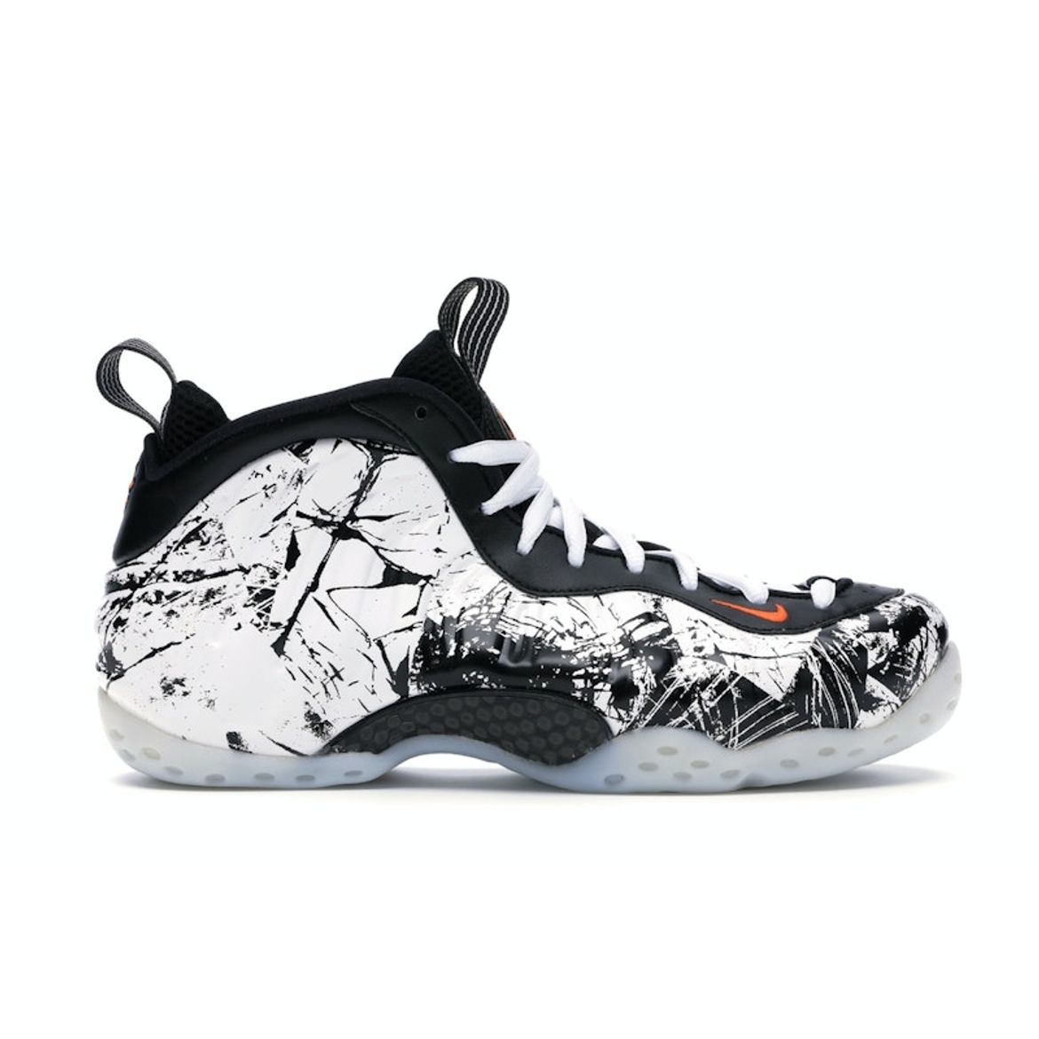 

Кроссовки унисекс Nike Air Foamposite One Shattered Backboard Белый Черный Total-Orange 314996-013 41