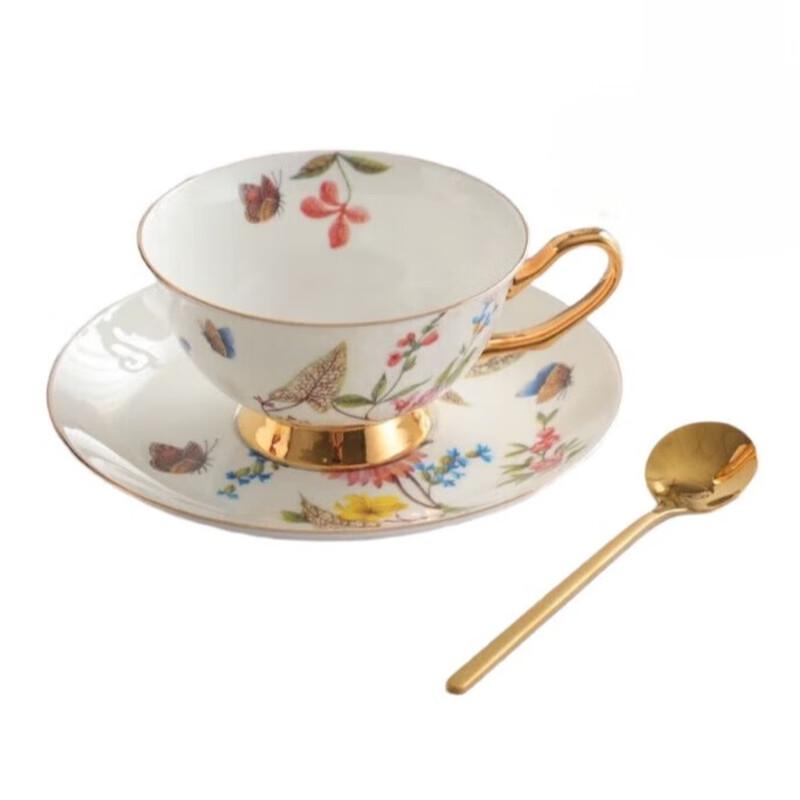 

Xiao Yue Ya Floral Ceramic Cup and Saucer Set