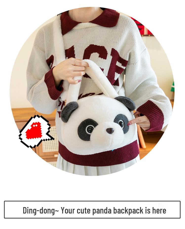 Cartoon Giant Panda Crossbody Bag & Backpack - Children's Birthday Gift