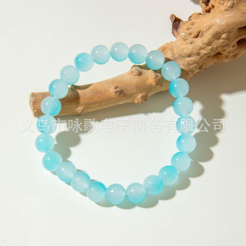 Accessories, fresh glass beads, beaded bracelets, women's personality creative disc play, finger soft bracelets wholesale