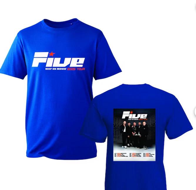 Five Band Tour 2025 T-Shirt, Music Lover Graphic Tee 3XL