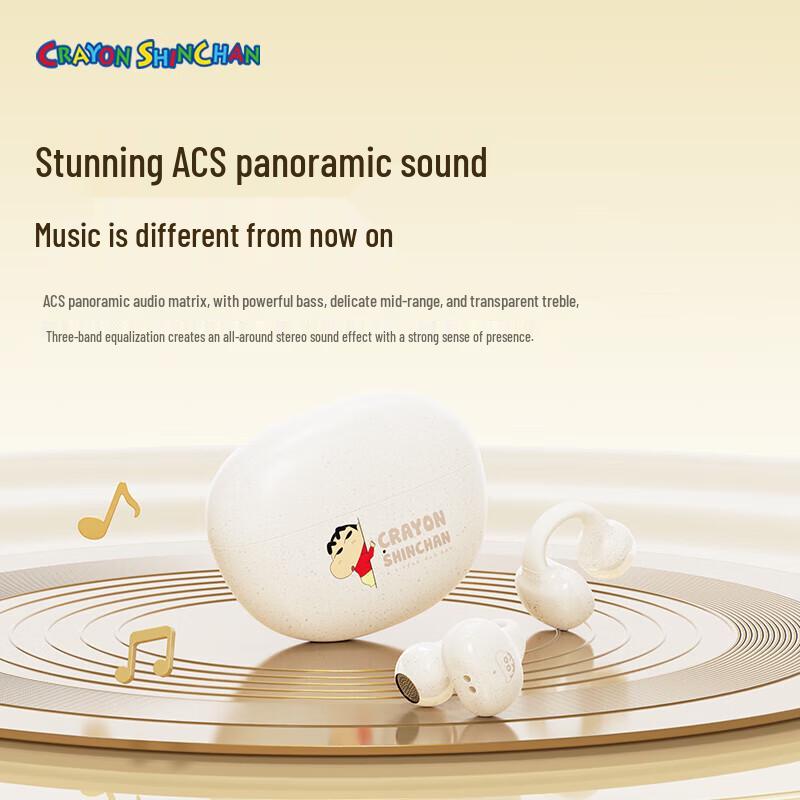 ROCK Crayon Shin-chan Bone Conduction Bluetooth Ear Clip Headphones