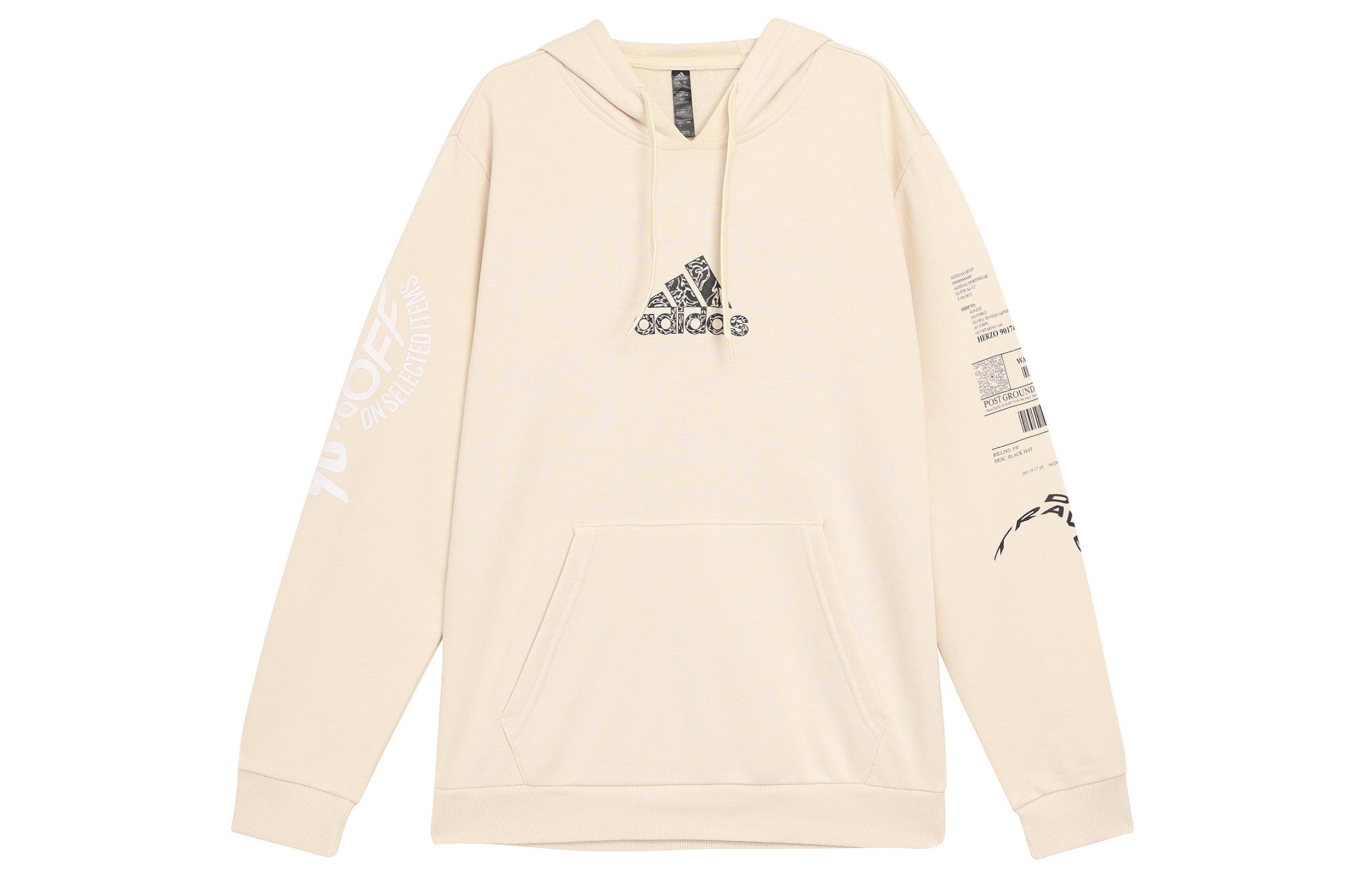 Adidas Sweatshirts Men s White Hooded Moderate Regular H46776 XL
