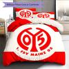 FSV Mainz 05 Pattern Bedding Quilt Set  Home Decoration  Gift (1 * duvet cover + 2 * pillowcase  without core)