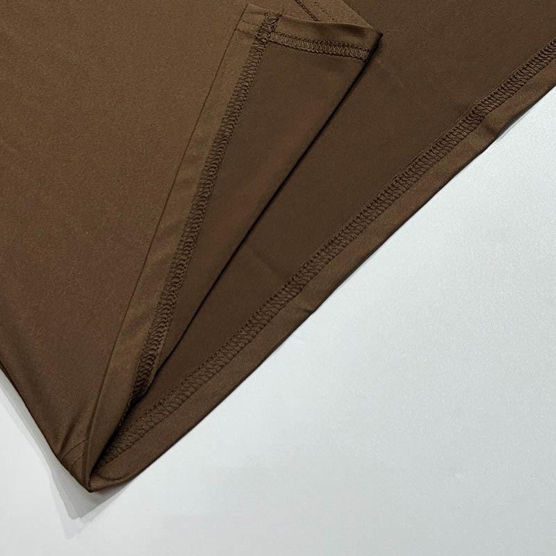 Women's Hanging Neck Backless Split Drawstring Slim Long Dresses