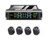 Solar Power Car Tire Pressure Alarm Digital Display Auto Smart TPMS Tyre Pressure Monitor System Temperature Warning Sensor