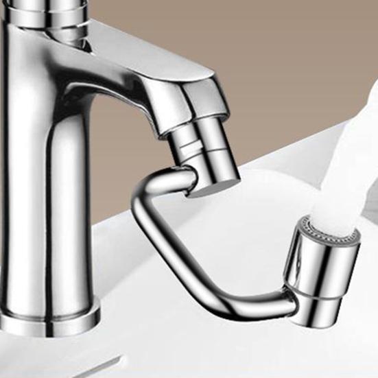 1/2Pcs Faucet Mechanical Arm with Gentle Face Wash Dual Water Jet Mode Rotable Bubbler Extension Rod Faucet Attachment
