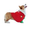 Funny christmas pet cospaly costume fake two piece dog cape set full size