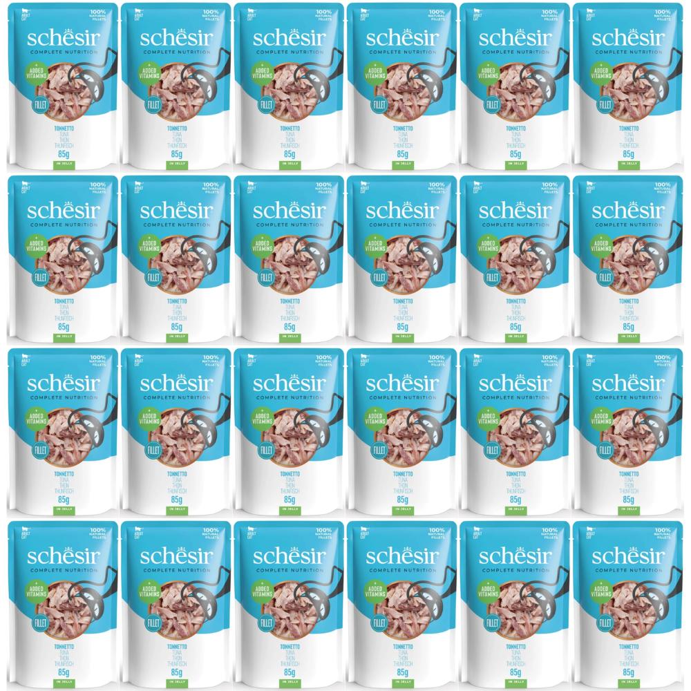 Wet Cat Food SCHESIR Adult Tuna 24x85g