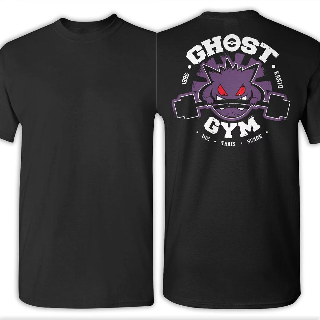 Pokemon Anime Ghost Gym Printed T-Shirt Men's and Women's T-Shirt Men's Tops Harajuku Y2K T-Shirt 2026 Summer New Streetwear
