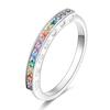 2023 Fashion Silver Plated Princess Tiara Crown Sparkling Love Heart Rings for Women Jewelry Anniversary Gift