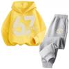 67 Šik dětské mikiny Set 4-13 let Korejský Streetwear Blokový teplákový komplet Módní Pohodlná dětská mikina Sady 2 kusy Tepláková souprava
