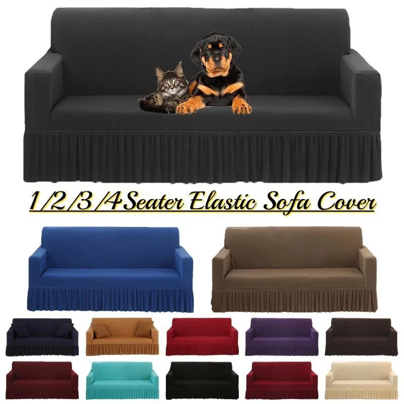 Seasons Elastic Fustă Cotieră Dublă Husă de Sofa 1/2/3/4 Huse de Sofa Huse de Sofa pentru Living Canapea Fundas De Sofa