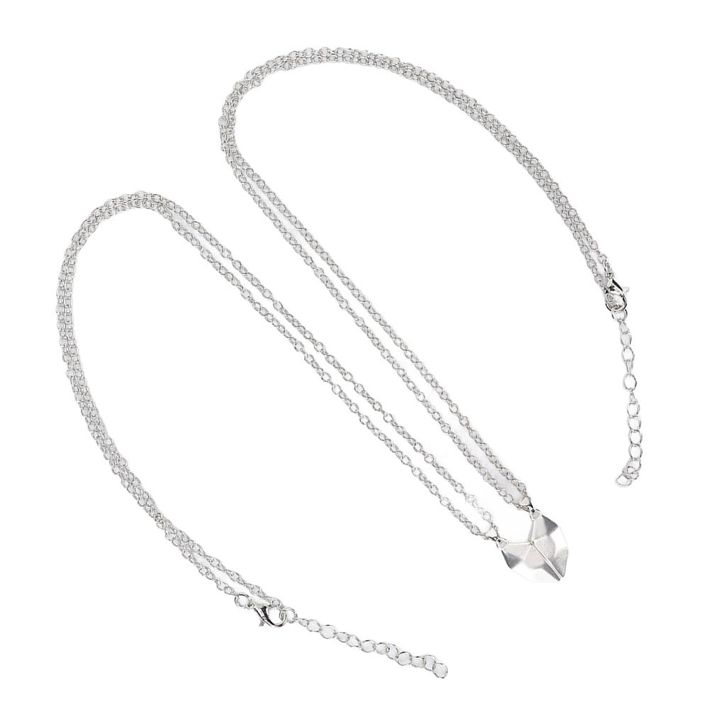 Couples Necklace Adjustable Size Magnetic Design Fine Workmanship Heart Shaped Matching NecklaceCombination 3