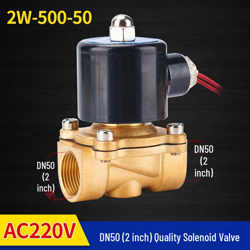 Top Jian AC220V Solenoid Valve, 1-Inch/4-Point Water & Air Control, 24V Electronic Switch