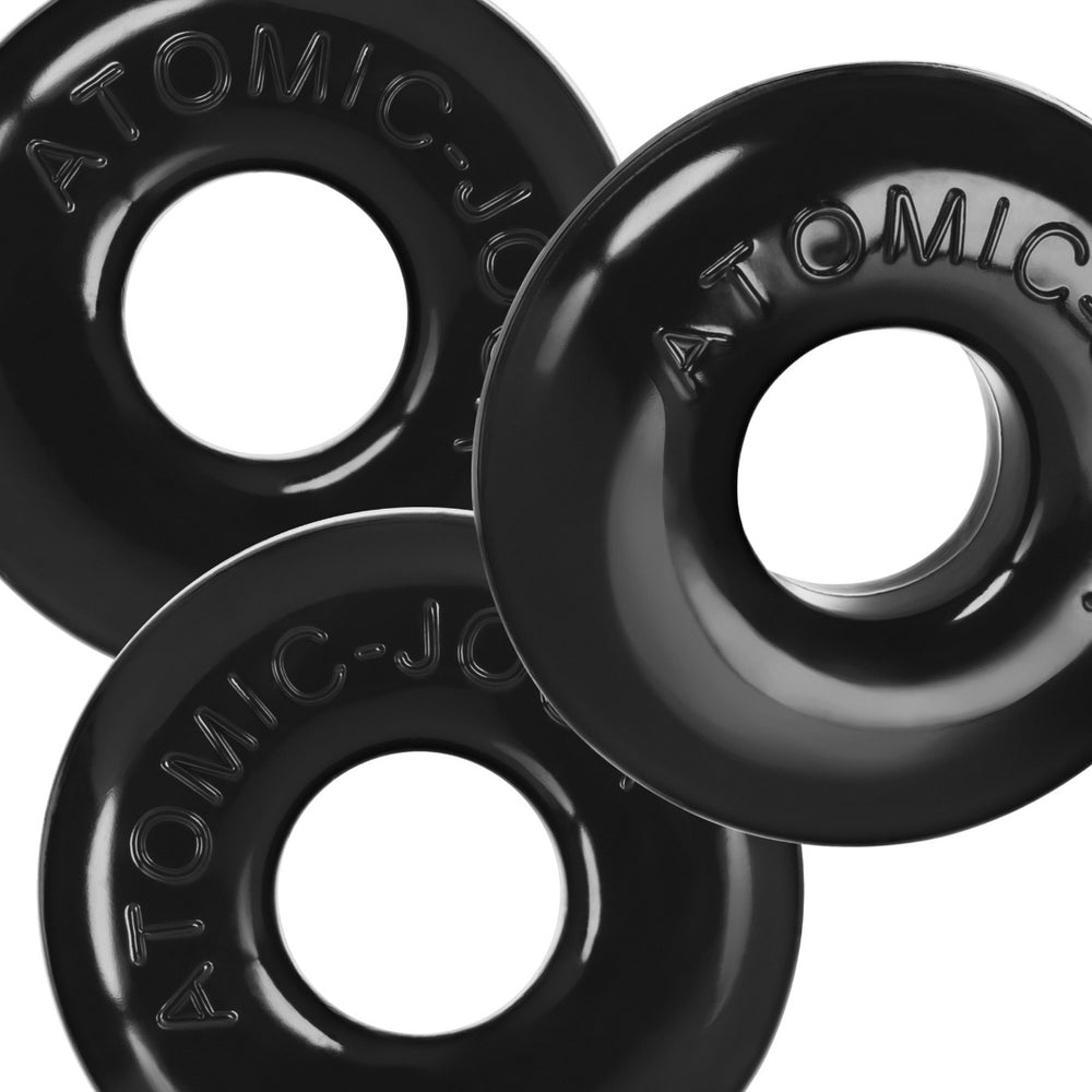 Lot de 3 Cokrings Ringer Max 20 mm Noirs - Oxballs - Cockrings Flexibles