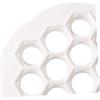 Dumpling Press Set 2-Piece Plastic Kitchen Tool for Easy Quick Dumpling Making and Stuffing, Ideal for Home Cooking