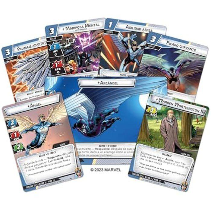 Extension héros - fantasy flight games - angel - 60 cartes - super-héros - ennemi juré harpon