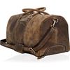 Weekender Leder Seesack für Herren Übernachtung Vintage Reise Duffle mit Schultergurt Handgepäck Sport Fitnessstudio 24 Zoll